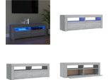 Vidaxl Mobile Tv Con Luci Led Grigio Sonoma 120X35X40 Cm - Mobile Tv - Mobili Tv - Mobili Tv - Porta Tv