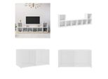 Vidaxl Mobili Tv 4 Pz. Bianco 72X35X36,5 Cm Materiale A Base Di Legno - Mobile Tv - Mobili Tv - Mobili Tv - Mobile Tv