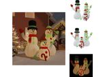 Vidaxl Famiglia Di Pupazzi Di Neve Gonfiabili Con Led 360 Cm - Luci Di Natale