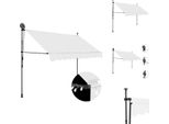 Vidaxl Tenda Da Sole Retrattile A Comando Manuale Con Led 300 Cm Crema - Tende Da Sole