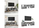 Mobile Tv Vidaxl Grigio Cemento 149X30X52 Cm Materiale A Base Di Legno - Mobile Tv - Mobili Tv - Mobili Tv - Mobili Tv