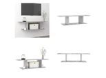 Vidaxl Mobile Tv A Parete Grigio Cemento 103X30X26,5 Cm - Mobile Tv - Mobile Tv - Mobile Tv Pensile - Mobile Tv Pensile