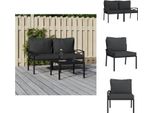 Vidaxl Sedie Da Giardino Con Cuscini Grigi 2 Pezzi 62X75X79 Cm In Acciaio - Elementi Per Divani Da Giardino