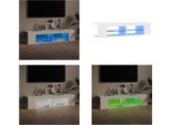 Vidaxl Mobile Tv Con Luci Led Bianco 135X39X30 Cm - Mobile Tv - Mobili Tv - Mobile Tv Con Led - Mobili Tv