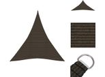 Vidaxl Tenda Da Sole 160 G/M² Marrone 3X4X4 M Hdpe - Ombrelloni E Tende Da Sole