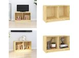 Vidaxl Mobile Tv 70X33X42 Cm In Pino Massiccio - Mobile Tv - Mobile Tv - Mobile Tv - Mobile Basso - Mobile Stereo