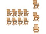 Vidaxl Sedie Da Giardino Con Cuscini Grigi 8 Pz. Legno Massiccio Di Teak - Sedie Da Giardino