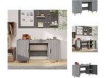 Vidaxl Scrivania Grigio Sonoma 140X50X75 Cm In Legno - Scrivanie