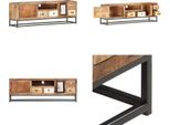 Vidaxl Mobile Tv 120X30X40 Cm In Legno Massiccio Antico - Mobile Tv - Mobili Tv - Mobili Tv - Mobile Stereo