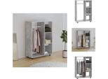 Vidaxl Armadio Grigio Cemento 80X40X110 Cm Materiale A Base Di Legno - Armadi