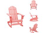 Vidaxl Sedia A Dondolo Adirondack In Legno Massiccio Di Abete Rosa - Sedie Da Giardino