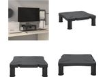 Vidaxl Supporto Per Monitor Nero 33,5X34X10,5 Cm - Supporto Per Monitor - Piano Di Lavoro - Elevazione Per Monitor - Supporto Per Monitor