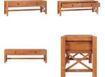 Vidaxl Mobile Tv 140X40X45 Cm In Teak - Mobile Tv - Mobile Tv - Mobile In Legno - Mobile Stereo