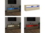 Vidaxl Mobile Tv Con Luci Led Rovere Sonoma 120X35X40 Cm - Mobile Tv - Mobile Tv - Mobile Tv Con Led - Mobili Tv