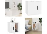 Vidaxl Mobile Tv A Parete Bianco 40X34,5X40 Cm - Mobile Tv A Parete - Mobile Tv A Parete - Mobile Tv - Console Tv