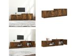 Vidaxl Mobile Tv In Rovere Fumé 158,5X36X45 Cm Materiale In Legno - Mobile Tv - Mobile Tv - Supporto Tv - Scaffale Tv