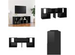 Mobile Tv Vidaxl Nero Lucido 104X30X52Cm Materiale A Base Di Legno - Mobile Tv - Mobili Tv - Mobile Tv - Mobile Tv