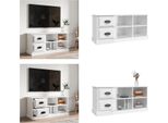 Vidaxl Mobile Tv Bianco Lucido 102X35,5X47,5 Cm In Legno - Mobile Tv - Mobili Tv - Mobili Tv - Porta Tv