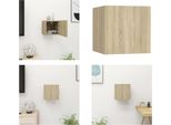 Vidaxl Mobile Tv A Parete Sonoma Rovere 30,5X30X30 Cm - Mobile Tv - Mobile Tv - Mobile Tv - Mobili Tv