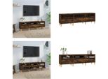 Vidaxl Mobile Tv In Rovere Fumé 150X30X44,5 Cm Materiale A Base Di Legno - Mobile Tv - Mobili Tv - Porta Tv - Mobili Tv