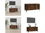 Vidaxl Mobile Tv In Rovere Fumé 102X44,5X50 Cm Materiale A Base Di Legno - Mobile Tv - Mobili Tv - Mobili Tv - Porta Tv