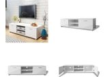 Vidaxl Mobile Tv Bianco Lucido 140X40,5X35 Cm - Mobile Tv - Mobile Tv - Mobile Hifi - Mobile Hifi