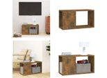 Vidaxl Mobile Tv In Rovere Fumé 60X24X32 Cm Materiale A Base Di Legno - Mobile Tv - Mobili Tv - Mobili Tv - Porta Tv