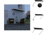 Vidaxl Tenda A Scomparsa Con Led 300×150 Cm Antracite - Tende Da Sole