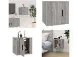 Vidaxl Mobile Tv A Parete Grigio Sonoma 40X34,5X40 Cm - Mobile Tv A Parete - Mobile Tv A Parete - Mobile Tv - Consolle Tv
