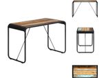 Vidaxl Tavolo Da Pranzo 118X60X76 Cm In Legno Massiccio Antico - Tavoli Da Pranzo