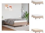 Vidaxl Struttura Letto Cappuccino-Marrone 120X200 Cm In Pelle Finta - Letti E Strutture Letto