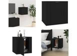 Vidaxl Mobile Tv A Parete Nero 40X34,5X40 Cm - Mobile Tv A Parete - Mobile Tv A Parete - Mobile Tv - Console Tv