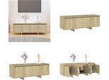 Vidaxl Mobile Tv In Rovere Sonoma 120X30X40,5 Cm - Mobile Tv - Mobile Tv - Mobiletto Tv - Lavagna - Mobile Stereo