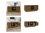 Vidaxl Mobile Tv In Rovere Fumé 102X35X45 Cm Materiale A Base Di Legno - Mobile Tv - Mobili Tv - Mobiletti Tv - Lavagna - Mobiletto