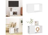 Vidaxl Mobile Tv Bianco 60X24X32 Cm In Legno - Mobile Tv - Mobile Tv - Tavolo Tv - Tavoli Tv