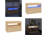 Vidaxl Mobile Tv Con Luci Led Rovere Sonoma 60X35X40 Cm - Mobile Tv - Mobile Tv - Mobile Tv Con Luce Led - Mobile Tv Con Luci Led