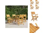 Vidaxl Sedie Da Giardino 4 Pz. Pieghevoli 55X61X90 Cm In Legno Massiccio Di Teak - Sedie Da Giardino