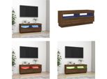 Mobile Tv Vidaxl Con Luci Led Look Rovere Marrone 100X35X40 Cm - Mobile Tv - Mobile Tv - Mobile Tv - Supporto Tv