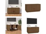 Vidaxl Mobile Tv Marrone Miele 80X34X40 Cm In Legno Di Pino Massiccio - Mobile Tv - Mobile Tv - Mobili Tv - Porta Tv