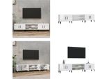 Vidaxl Mobile Tv Bianco Lucido 180X31,5X40 Cm In Legno - Mobile Tv - Mobili Tv - Mobili Tv - Porta Tv