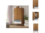 Vidaxl Armadio Molde Marrone 90X55X175 Cm In Legno Di Pino Massiccio - Armadi