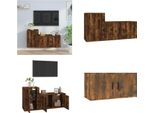 Vidaxl Set Di Mobili Tv 2 Pezzi In Legno Di Quercia Affumicata - Set Di Mobili Tv - Set Di Mobili Tv - Parete Attrezzata - Parete Attrezzata