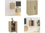 Vidaxl Mobile Tv A Parete In Rovere Sonoma 40X34,5X60 Cm - Mobile Tv A Parete - Mobile Tv - Consolle Tv