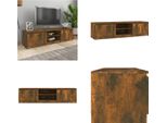 Vidaxl Mobile Tv In Rovere Fumé 140X40X35,5 Cm Materiale A Base Di Legno - Mobile Tv - Mobile Tv - Mobili Tv - Porta Tv
