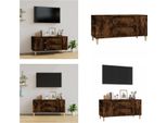 Vidaxl Mobile Tv In Rovere Fumé 102X44,5X50 Cm Materiale A Base Di Legno - Mobile Tv - Mobili Tv - Mobili Tv - Porta Tv
