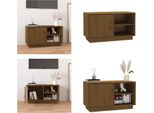 Mobile Tv Vidaxl Miele Marrone 70X34X40 Cm In Legno Di Pino Massiccio - Mobile Tv - Mobile Tv - Mobile Tv - Porta Tv