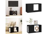 Vidaxl Mobile Tv Nero 60X24X32 Cm In Legno - Mobile Tv - Mobile Tv - Tavolo Tv - Tavoli Tv