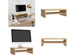 Vidaxl Supporto Per Monitor In Rovere Sonoma 42X24X13 Cm In Legno - Supporto Per Monitor - Supporto Per Tv - Tavolo Tv