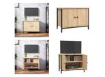 Vidaxl Mobile Tv Con Ante In Rovere Sonoma 60X35X45 Cm In Legno - Mobile Tv - Mobili Tv - Mobili Tv - Porta Tv