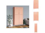 Vidaxl Armadio Rosa 90X50X180 Cm In Acciaio - Armadi